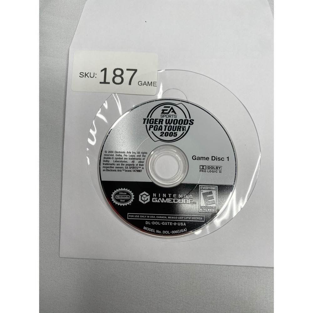 Tiger Woods PGA Tour 2005 Nintendo GameCube GC Disc 1